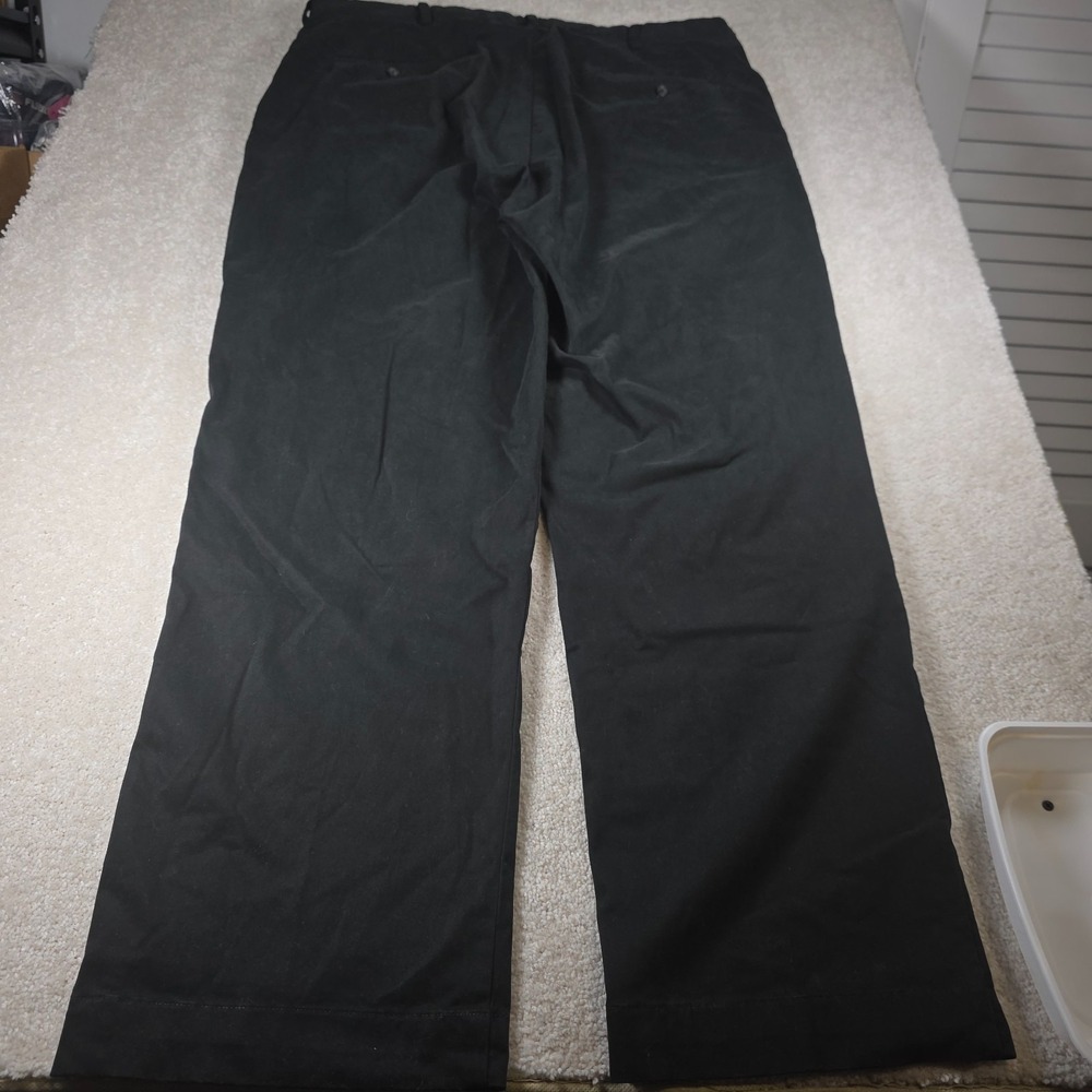 Polo Ralph Lauren Pants Mens 38/30 Black Slash Pocket‎ Wide Leg Trouser Casual - Picture 3 of 9